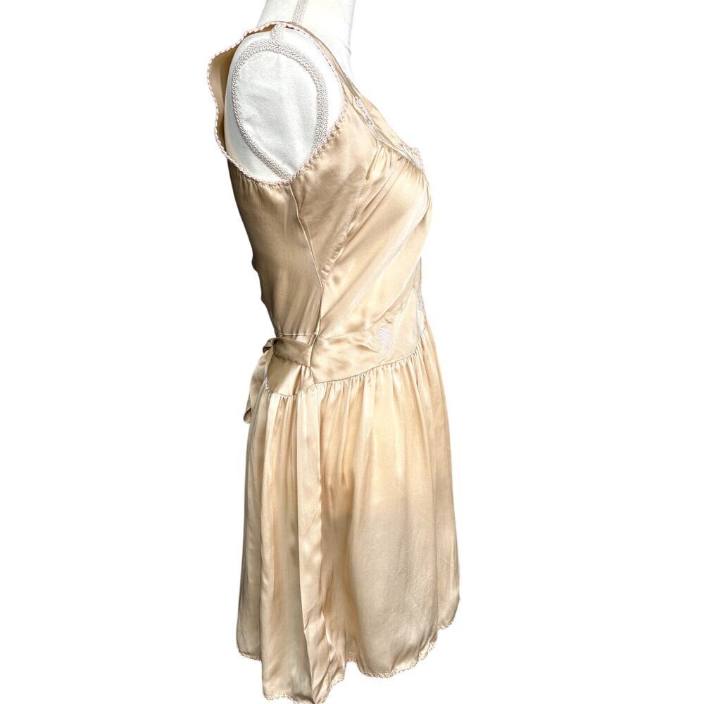 Chasing Unicorns BNWT Vintage-Inspired Embroidered Silk Dress Size S - Picture 5 of 14